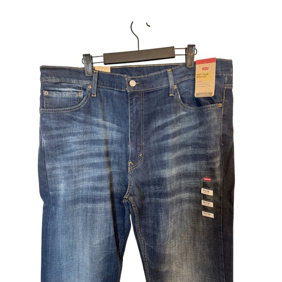 NWT Levis Mens 527 W40 L32 Dark Wash Slim Bootcut Jeans - Picture 4 of 15